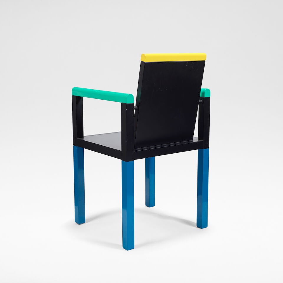 George Sowden for Memphis Milano 'Palace' chair, designed 1983 - 2