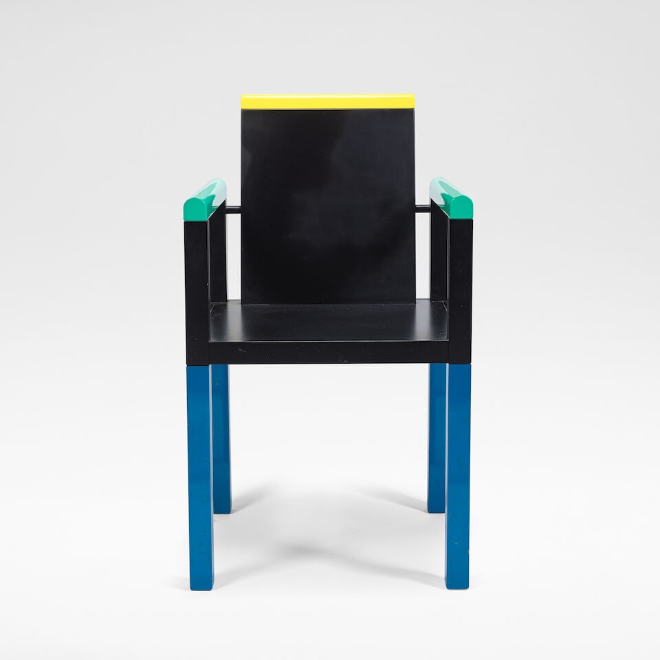George Sowden for Memphis Milano 'Palace' chair, designed 1983 - 3
