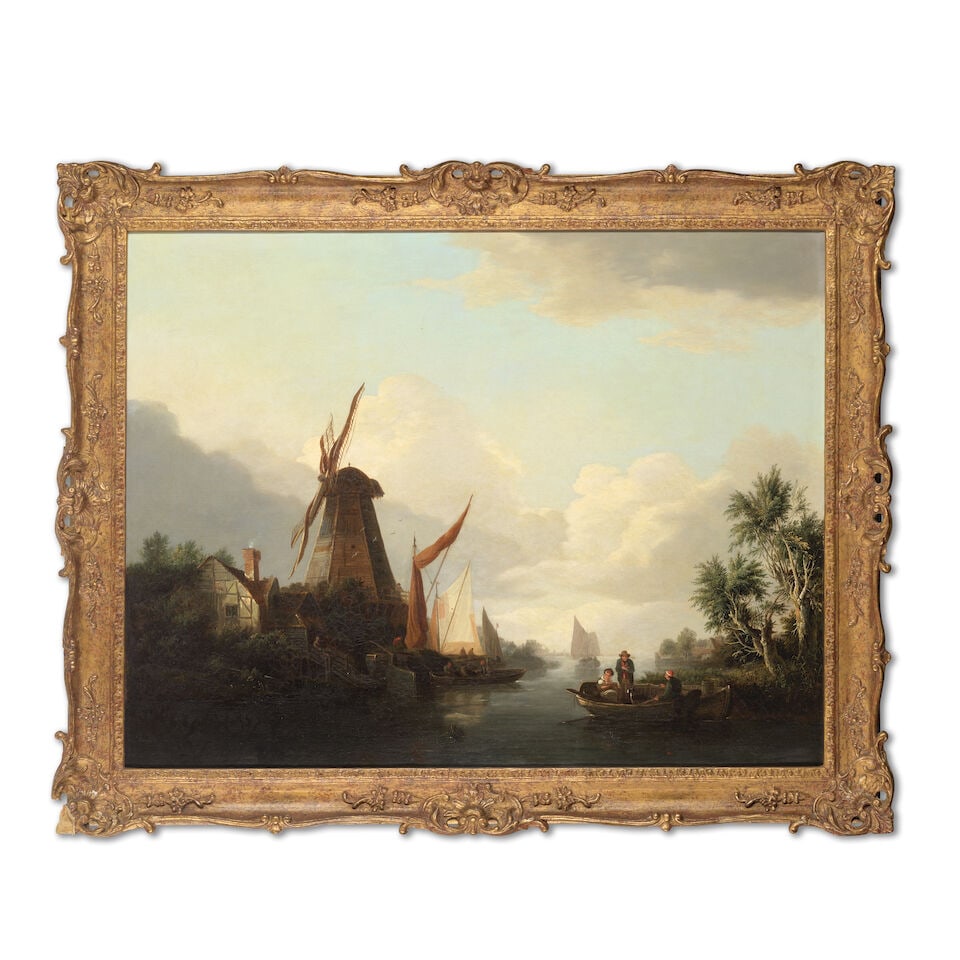 Edward Charles Williams (British, 1807-1881) The river crossing; By the windmill - 4