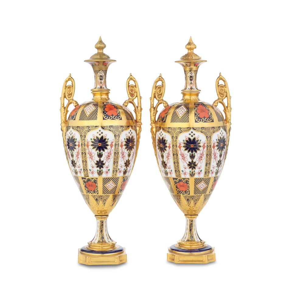 Two Royal Crown Derby vases, circa 1964-75 (1 of 1)