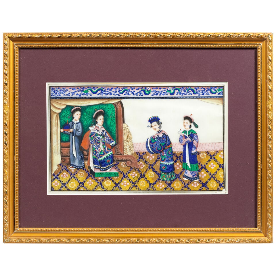 A set of twelve 19th century Chinese pith pictures (12) - 2