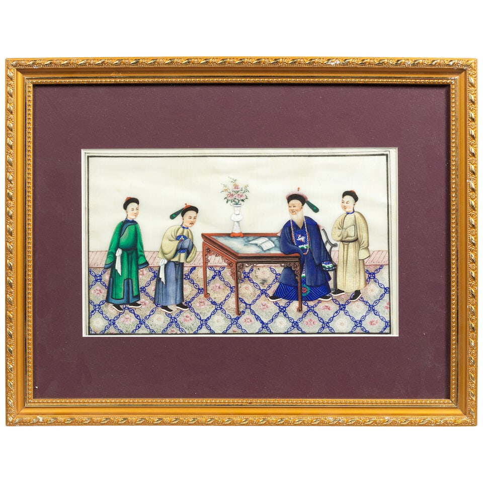 A set of twelve 19th century Chinese pith pictures (12) - 6