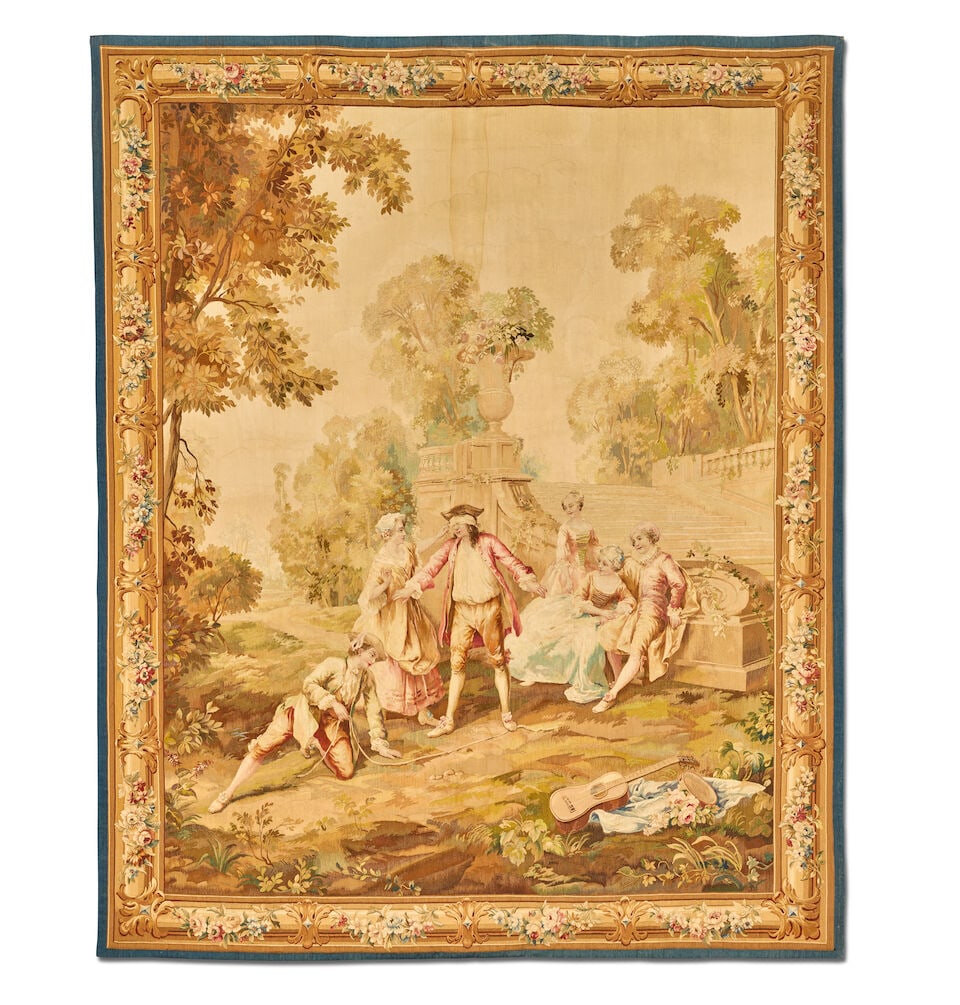 A late 18th/early 19th century French tapestry 238.2cm x 193.2cm (1 of 5)