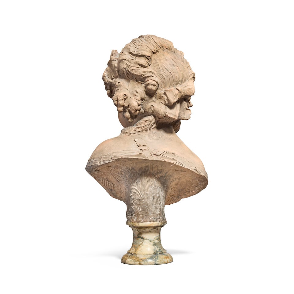 After Fernand Cian (Italian, 1889-1954): A terracotta bust of a bacchante - 2