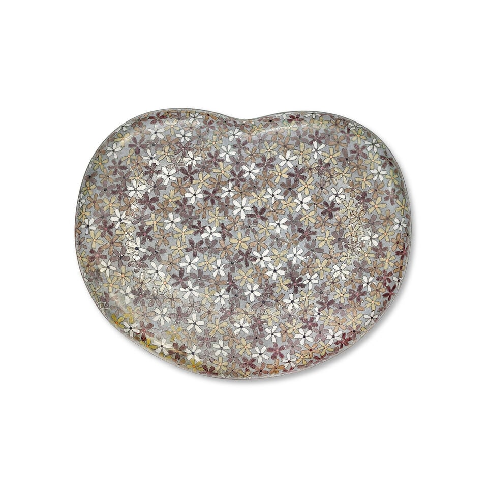 A Japanese cloisonné enamel kidney-shaped tray Late Meiji period (1868-1912) - 2