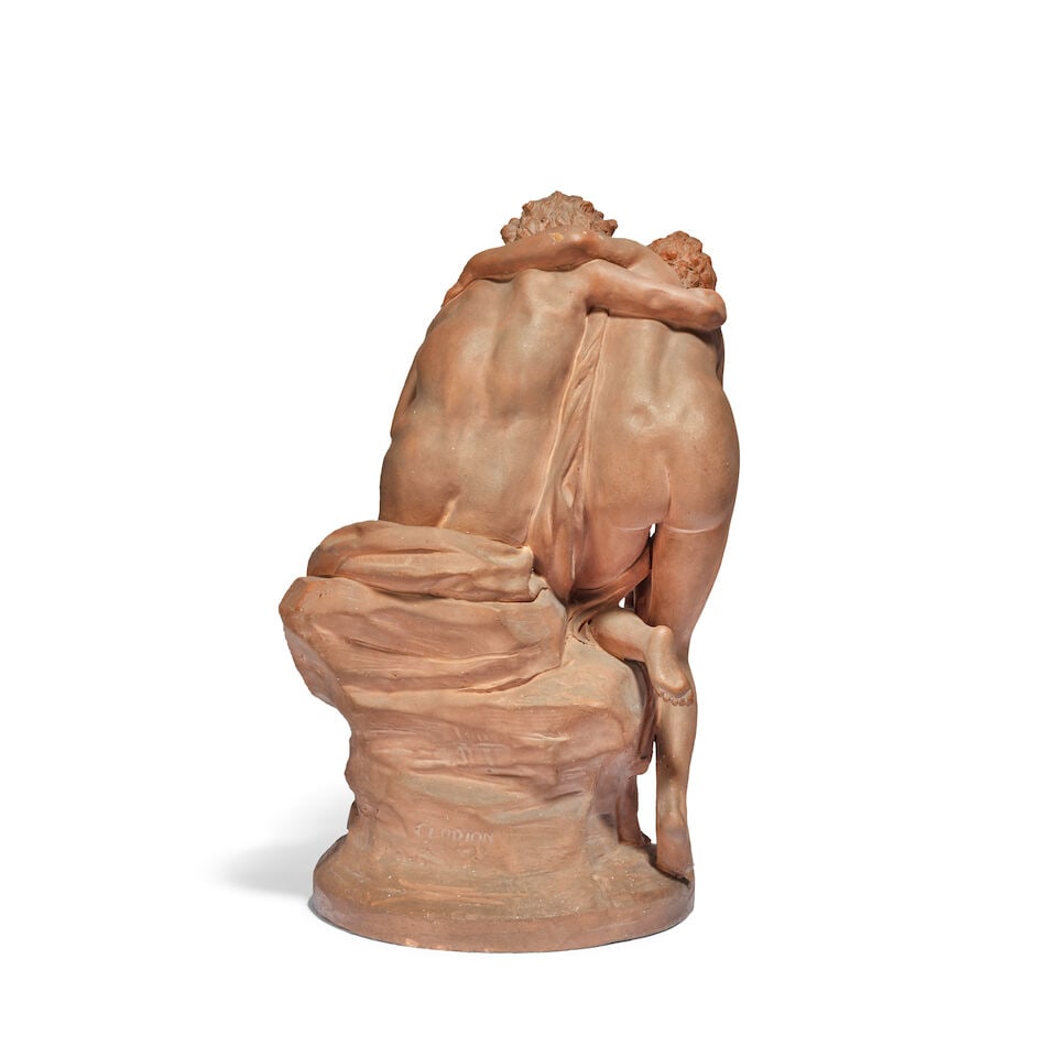 After Claude Michel, called Clodion (French, 1738-1814): A late 19th century terracotta figural ... - 2