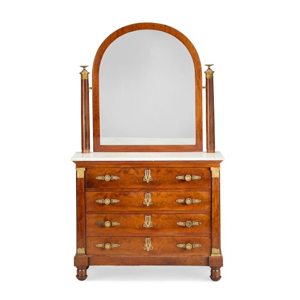An Empire ormolu mounted mahogany dressing table/commode Circa 1815 (1 of 3)