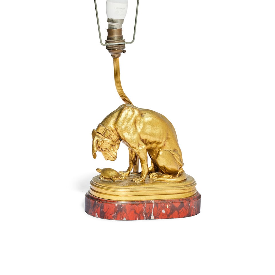 After Henri Alfred Jacquemart (French, 1824-1896): A late 19th century gilt bronze model of a bl... - 2