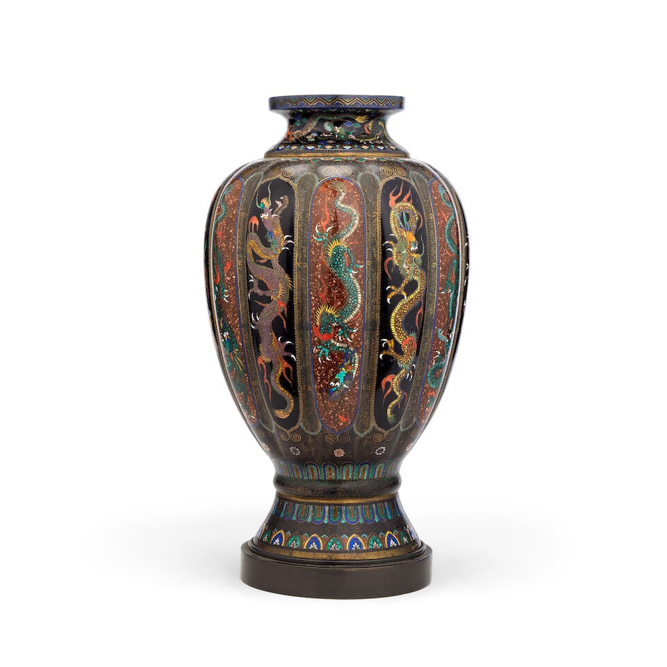 A late 19th century Japanese cloisonné vase - 2