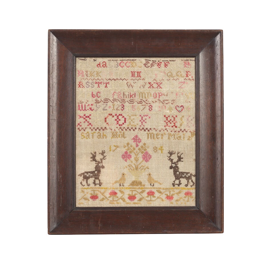 An 18th century needlework sampler (1 of 3)