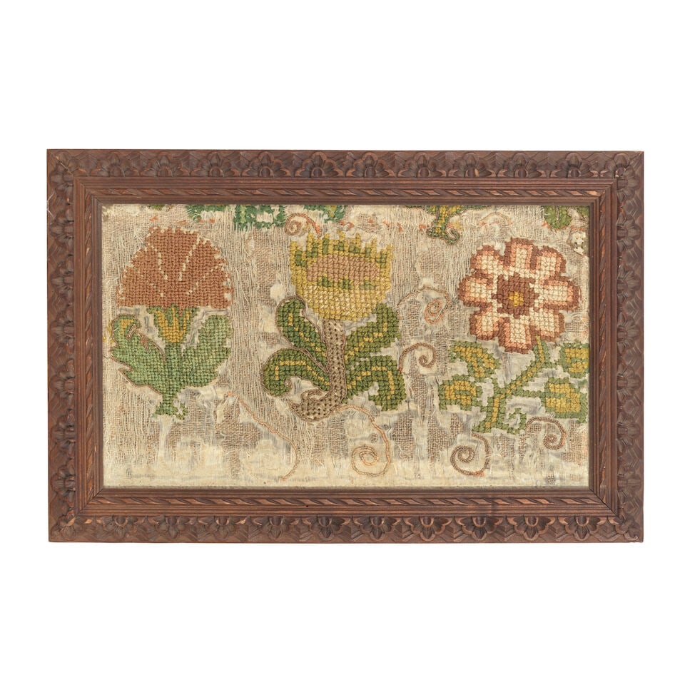 Two needlework panels Probably late 16th/early 17th century (3) - 3