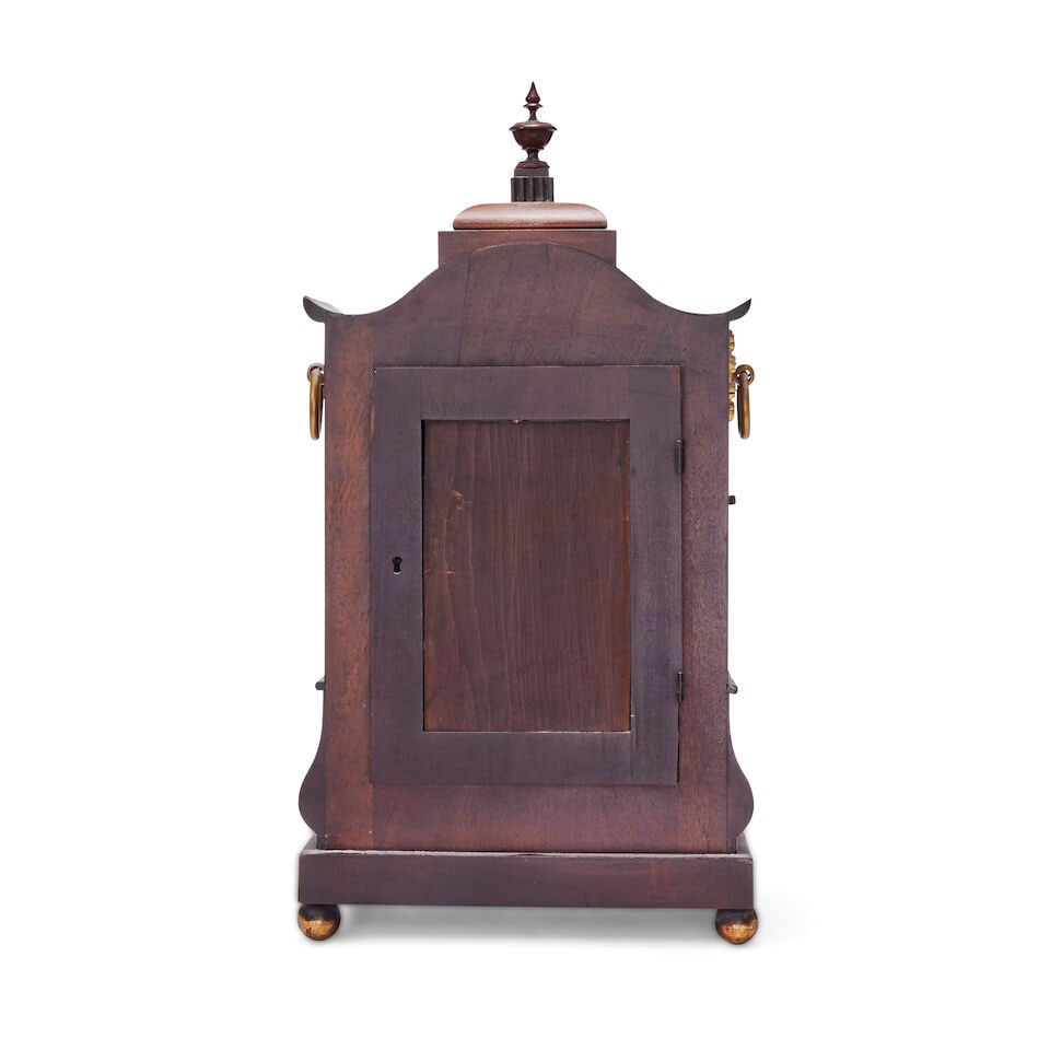 A mid 19th century mahogany striking bracket clock Signed J Jonas, Teignmouth - 3