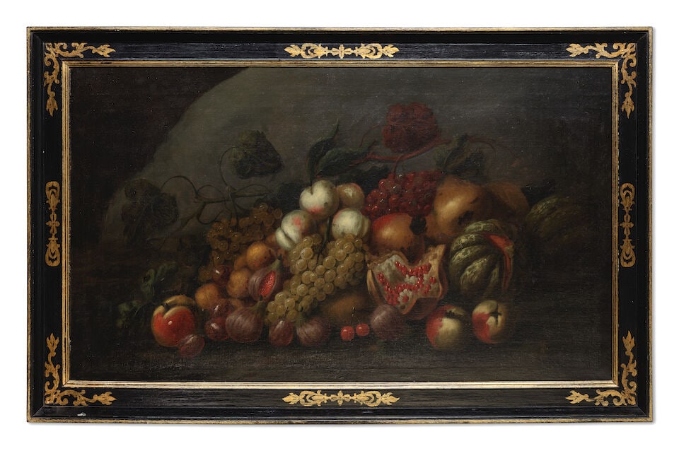 Follower of Tobias Stranover (Sibiu 1684-circa 1731 London) Still life of fruit, including figs ... - 2