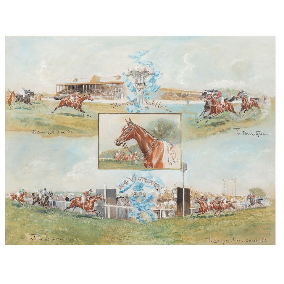 John Beer (British, active 1895-1915) The diamond jubilee in 4 victories, 1900 (Together with th... (1 of 12)