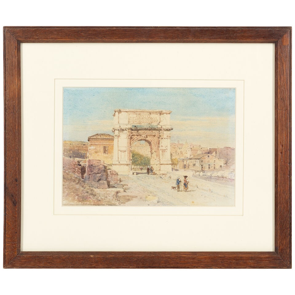 Attributed to Henry Parsons Riviere (British, 1811-1888) The Arch of Titus, Rome - 2