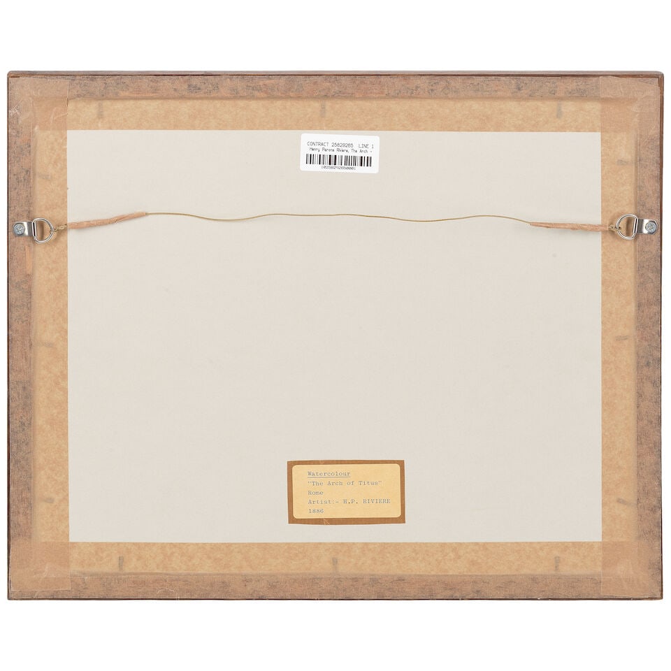 Attributed to Henry Parsons Riviere (British, 1811-1888) The Arch of Titus, Rome - 3