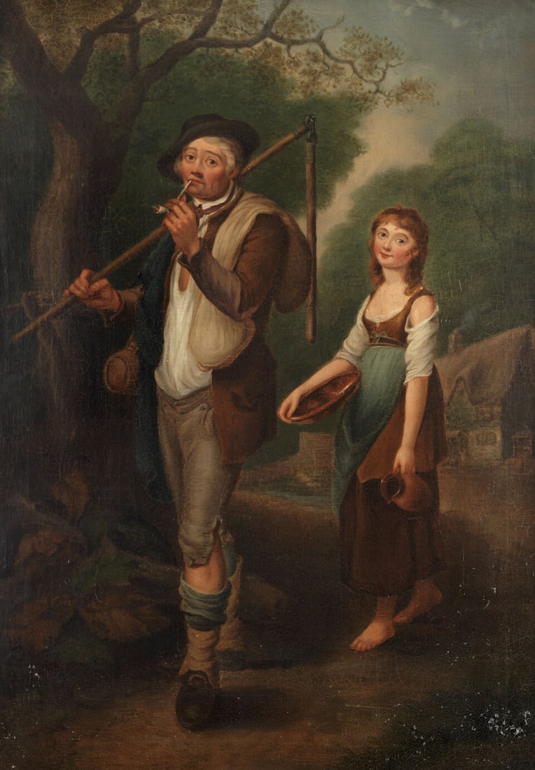 Follower of Thomas Barker of Bath (Pontypool 1769-1847 Bath) The woodcutter in winter; Collectin... - 3