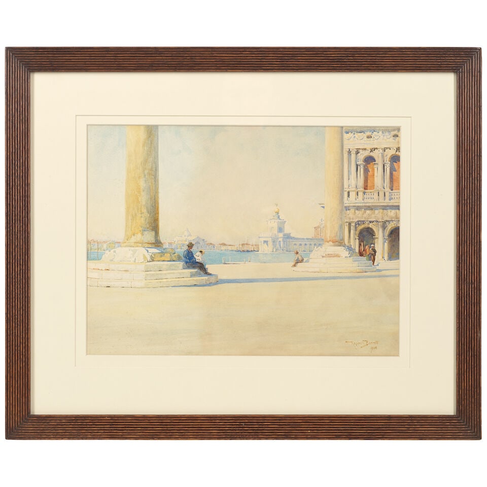 Reginald Barratt (British, 1861-1917) View of the Piazzetta San Marco - 2