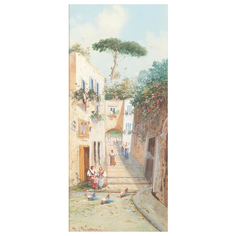 Girolamo Gianni (Italian, 1837-1895) Views of Napoli - 2
