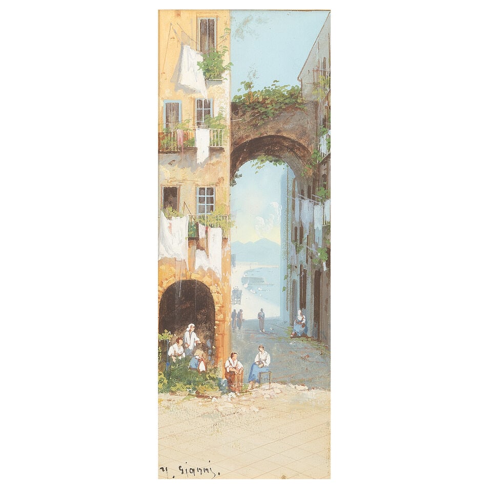 Girolamo Gianni (Italian, 1837-1895) Views of Napoli - 3