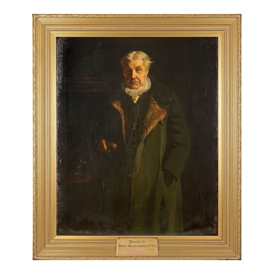 English School, 19th Century Portrait of Sir Robert Martin Craven, J.P. F.R.C.S - 2