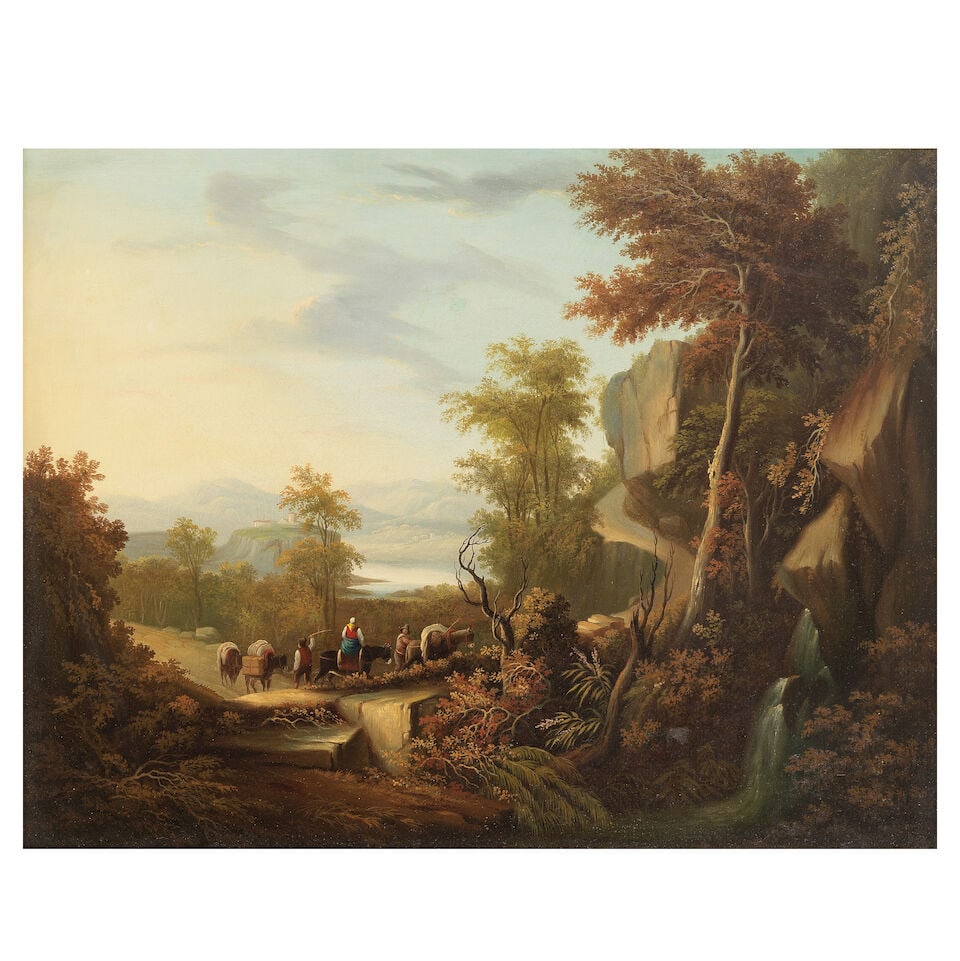 Continental School, 19th Century Setting up the camp; The homeward journey, a pair each 46 x 61c... - 2