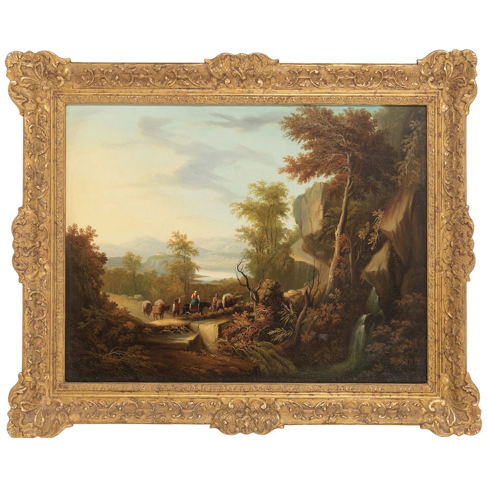 Continental School, 19th Century Setting up the camp; The homeward journey, a pair each 46 x 61c... - 3