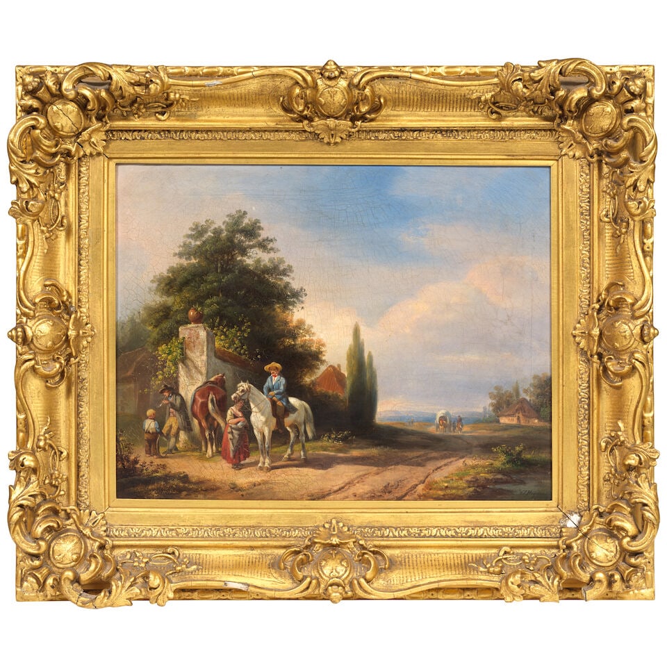 Attributed to Constantinus Cornelis Huysmans (Dutch, 1810-1886) A country road - 2