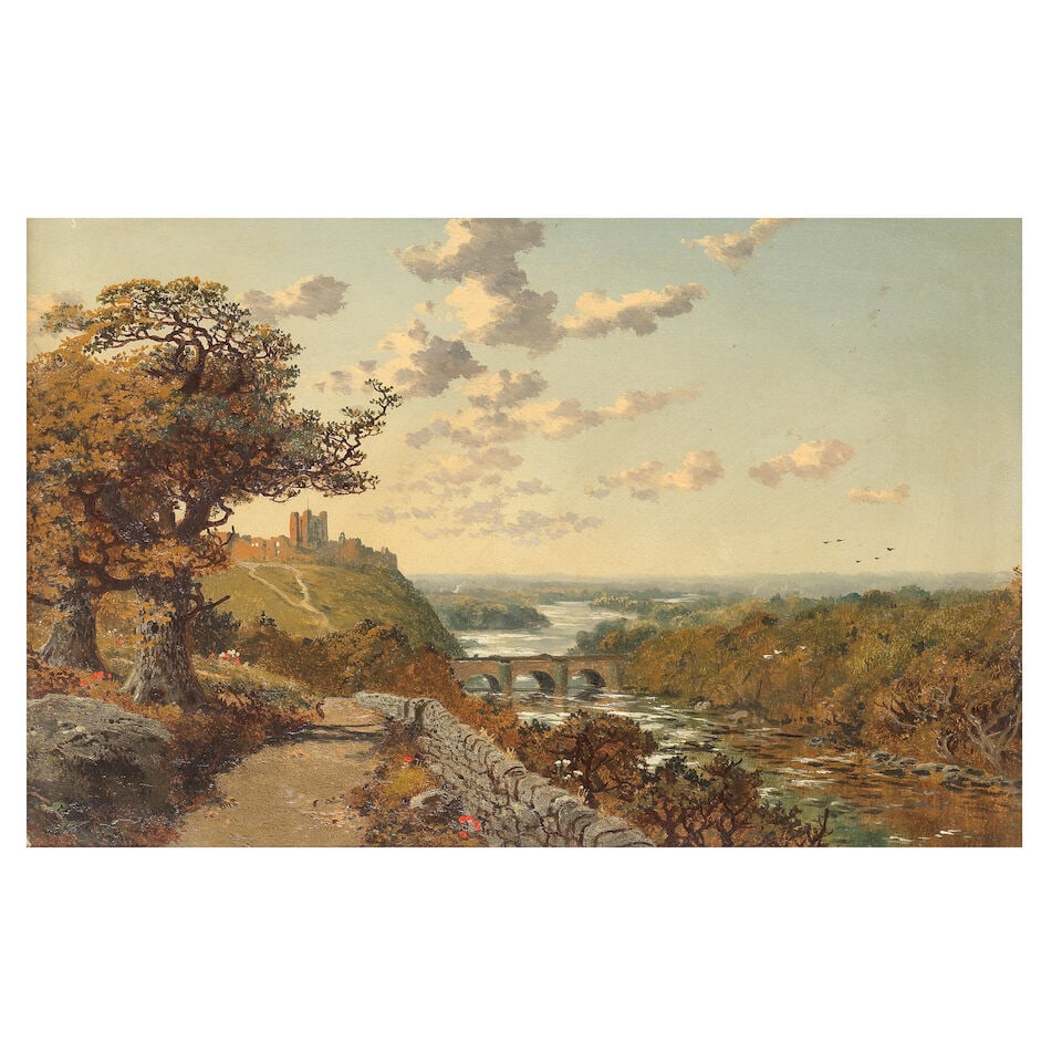 Edmund John Niemann (British, 1813-1876) View of Windsor castle; View of Richmond - 2