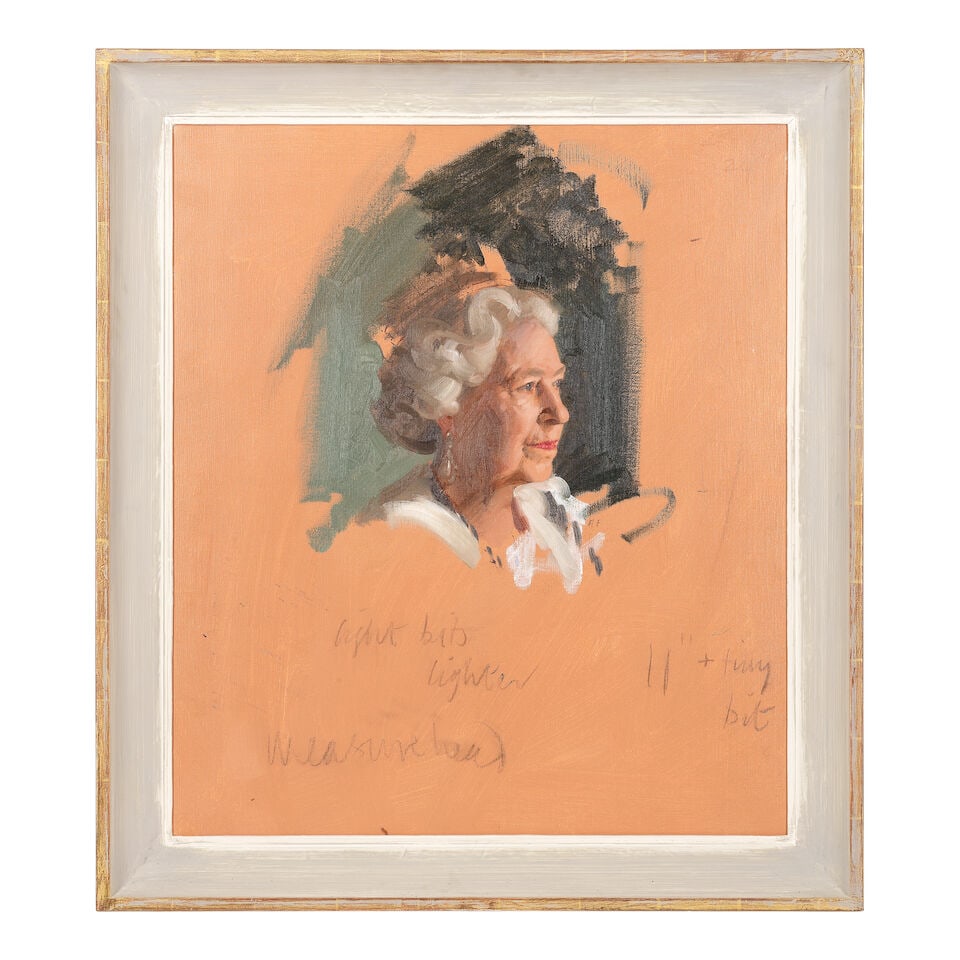 Andrew Festing (British, born 1941) Study of Her Majesty Queen Elizabeth II - 2
