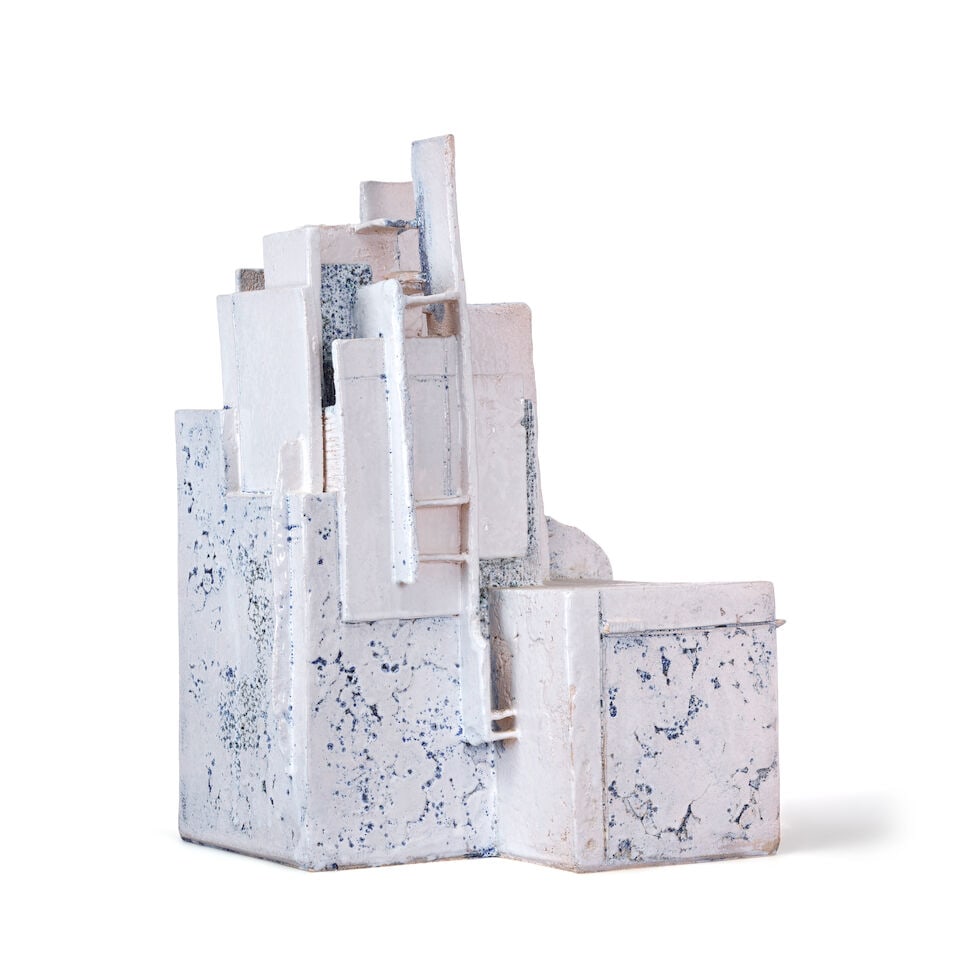 The Lviv School of Professional Ceramics (LKSF) sculpture in constructivist styleglazed ceramic... - 3