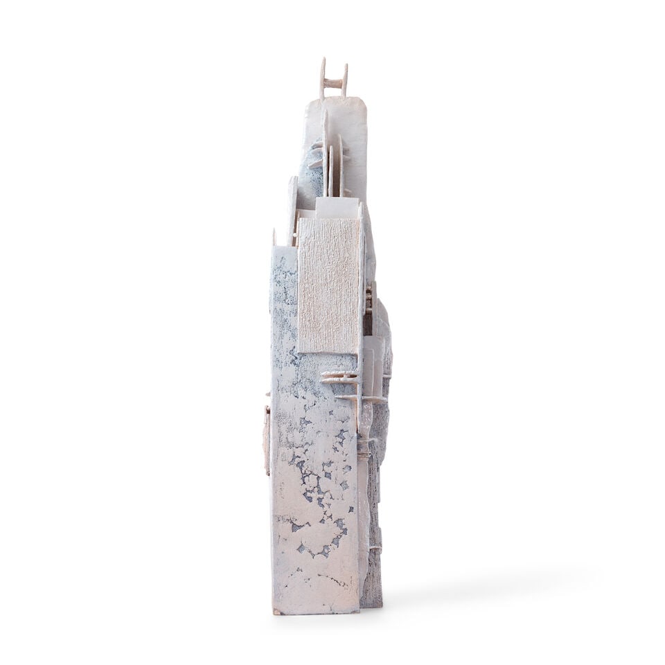 The Lviv School of Professional Ceramics (LKSF) sculpture in constructivist styleglazed ceramic ... - 2