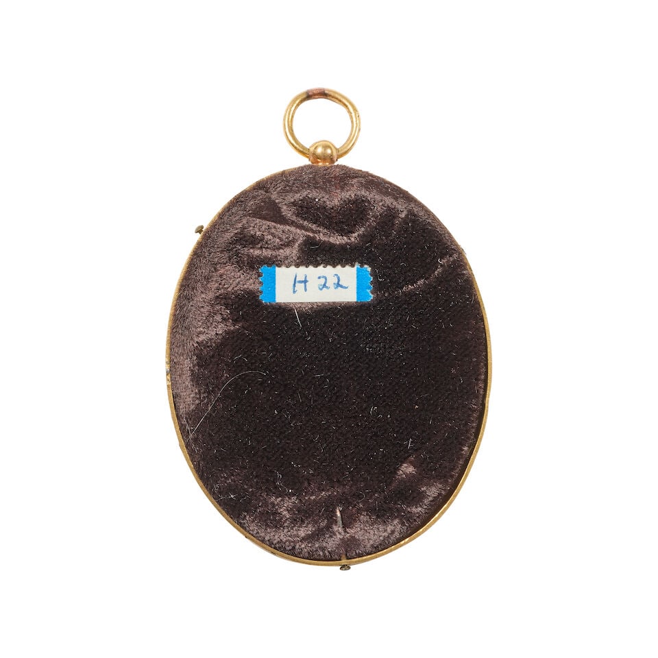 English school, circa 1785, portrait miniature of an officer, traditionally identified as John G... - 4