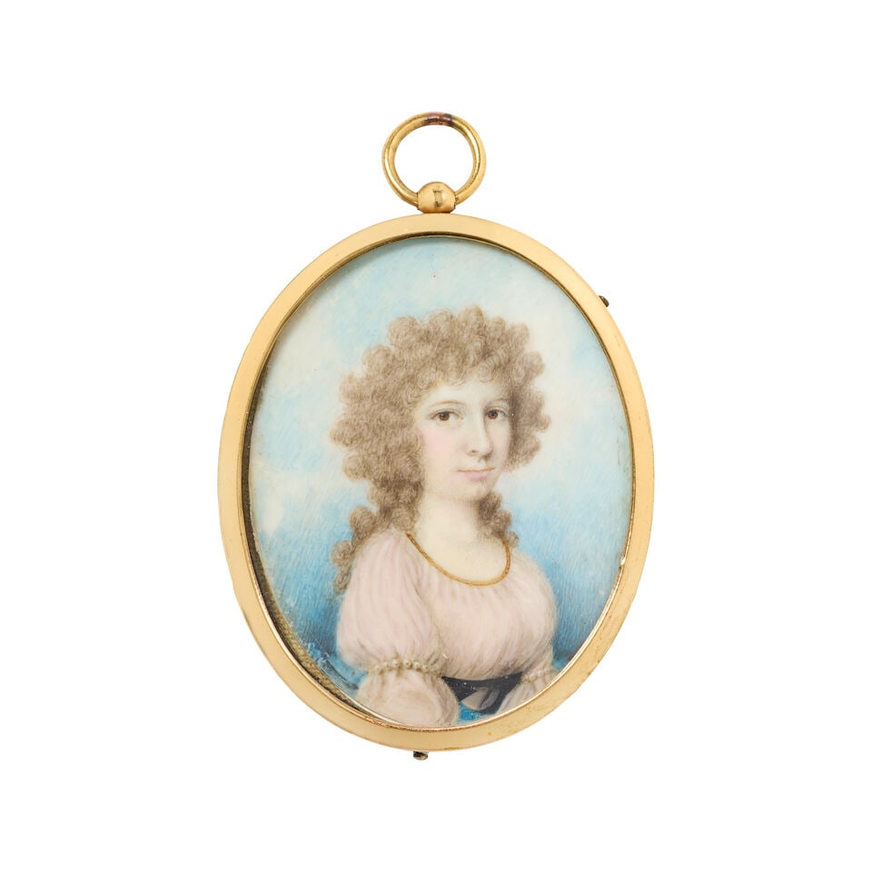 English school, circa 1785, portrait miniature of an officer, traditionally identified as John G... - 5