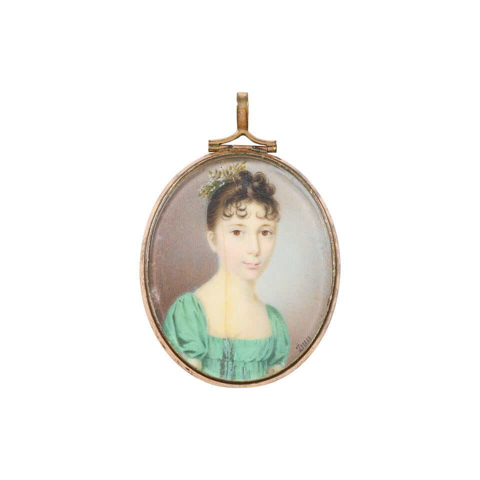 Attributed to Charles Hayter (English, 1761-1835) after Sir George Hayter: Portrait miniature of... - 9