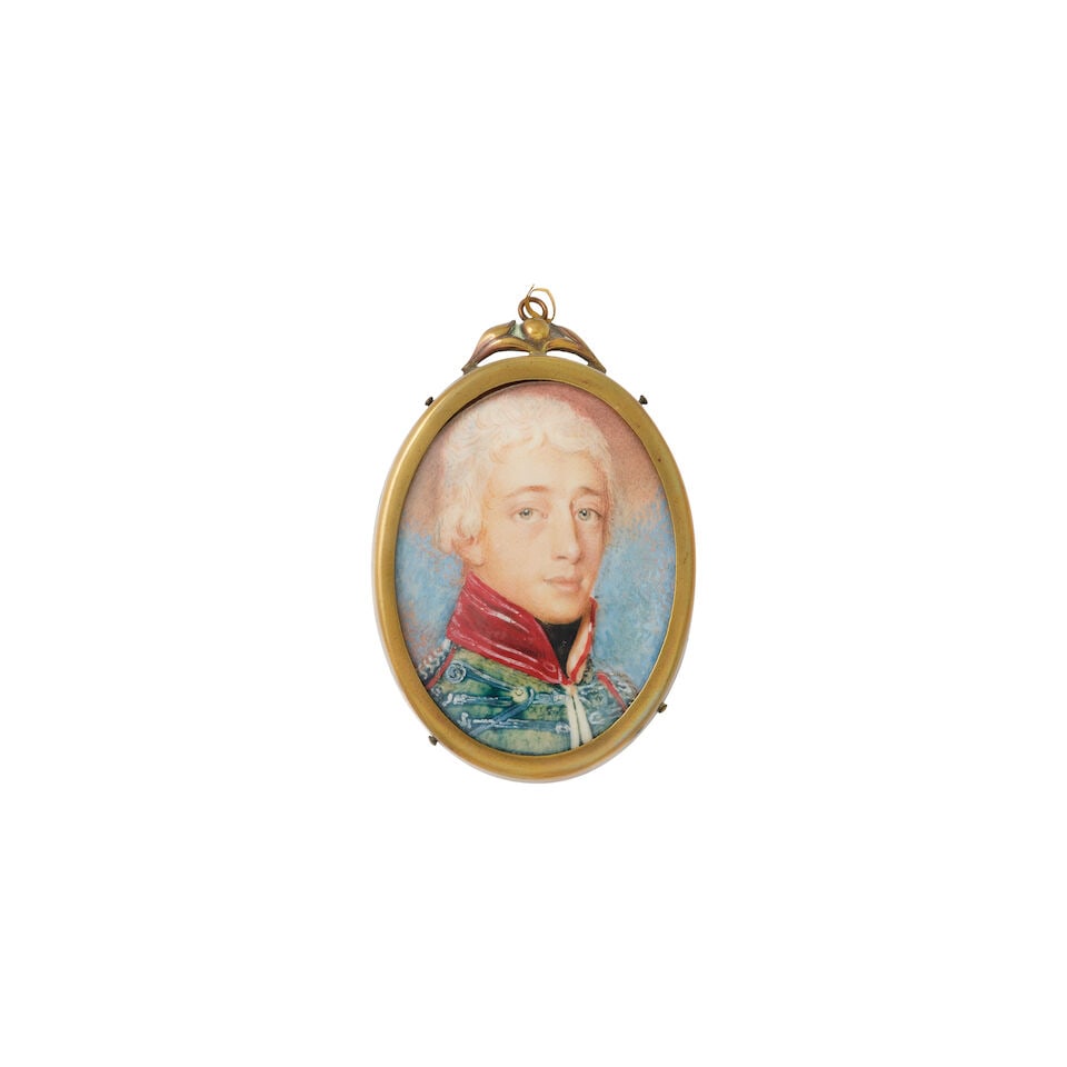 Attributed to Jean-Baptiste-Fortune de Fournier (French, 1795-1864): Portrait miniature of Napol... - 7