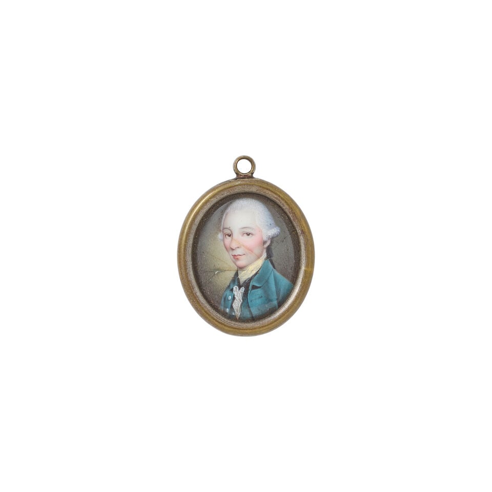 Portrait miniature of gentleman together with four English portrait miniature of male sitters in... - 4