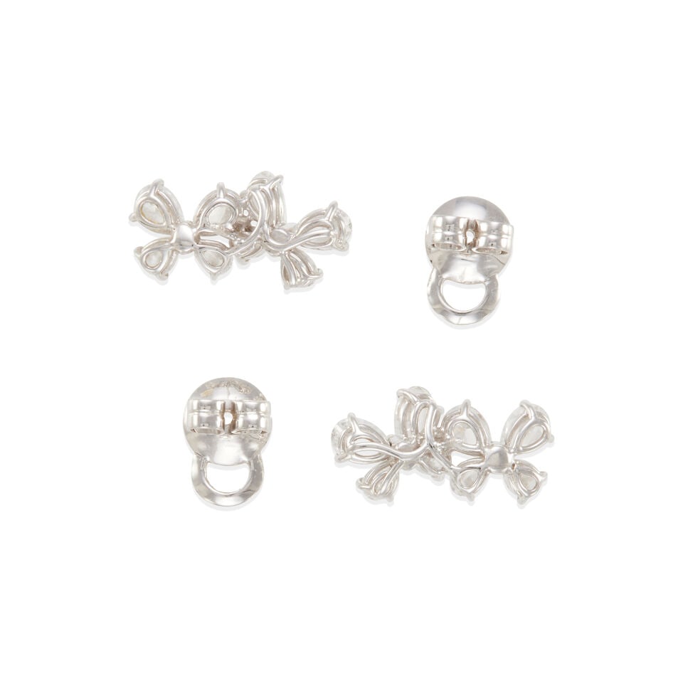 18K GOLD AND DIAMOND EARRINGS - 2