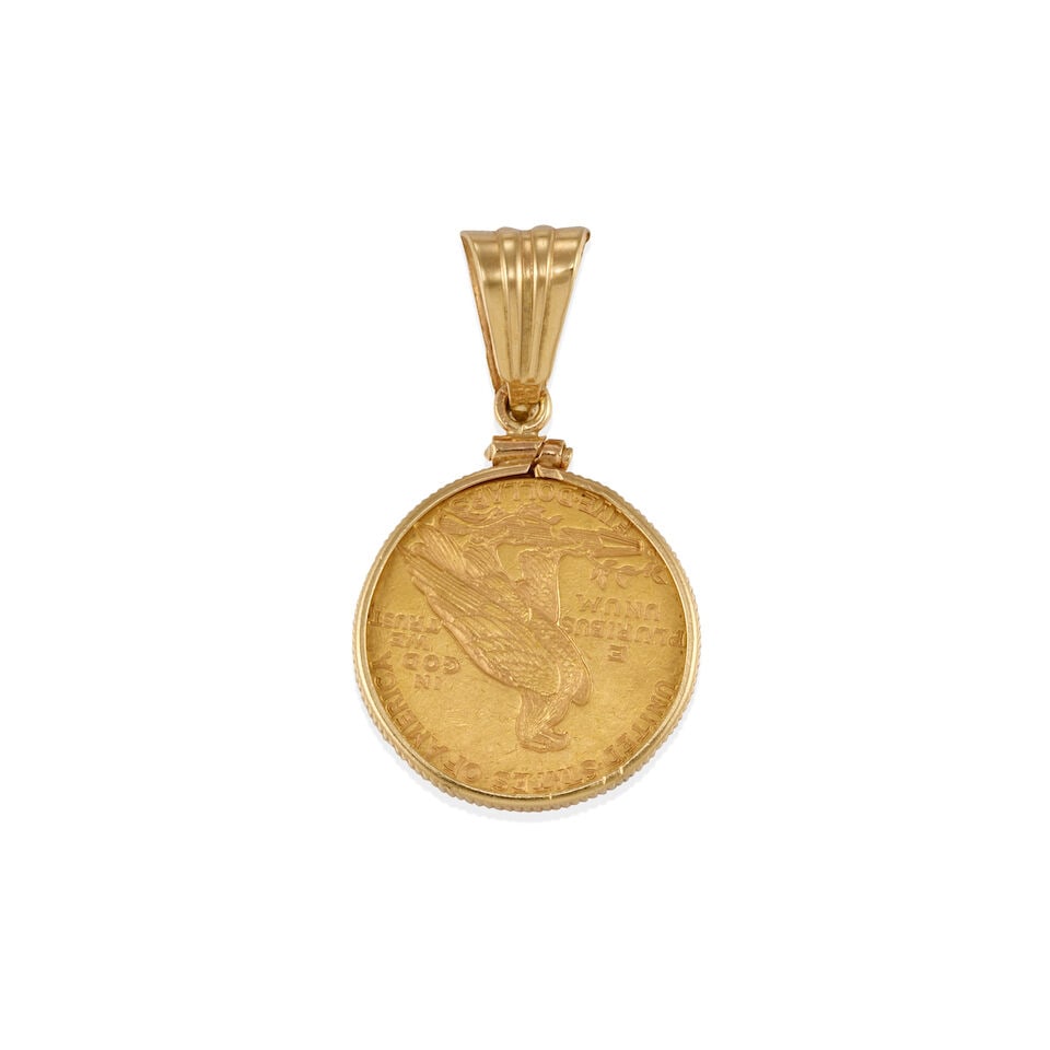 GOLD COIN PENDANT - 2