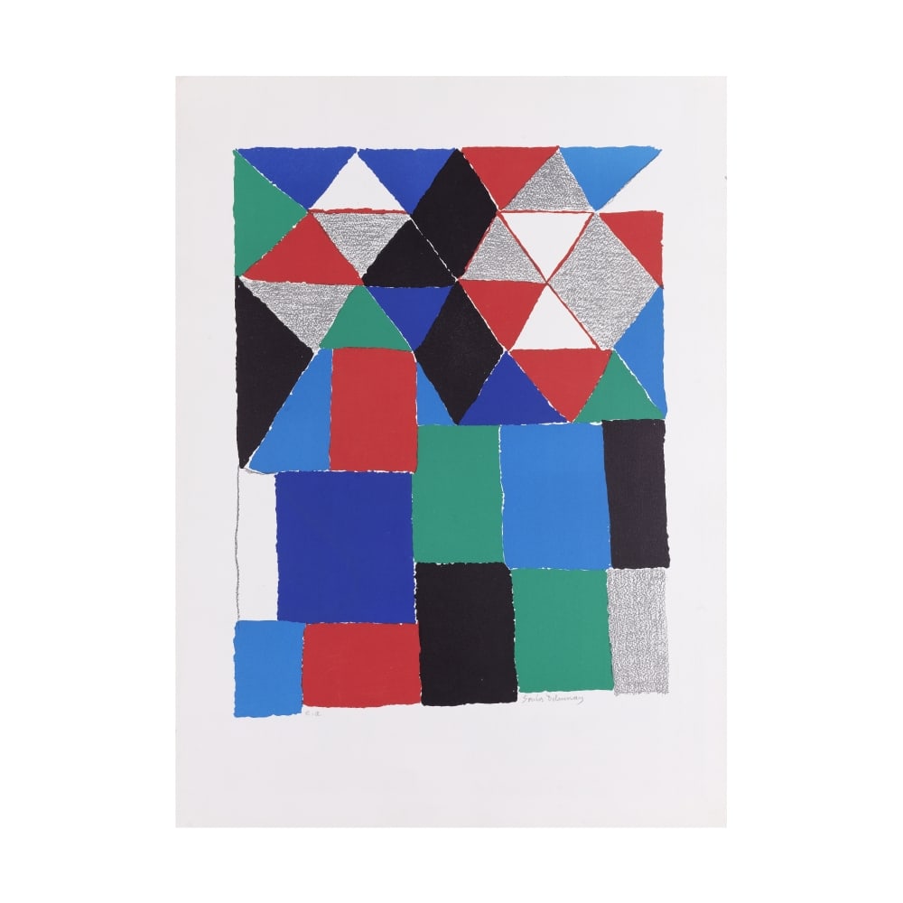SONIA DELAUNAY (1885-1979) Scottish, circa 1970 Lithographie en couleurs sur vélin d'Arches... (1 of 1)