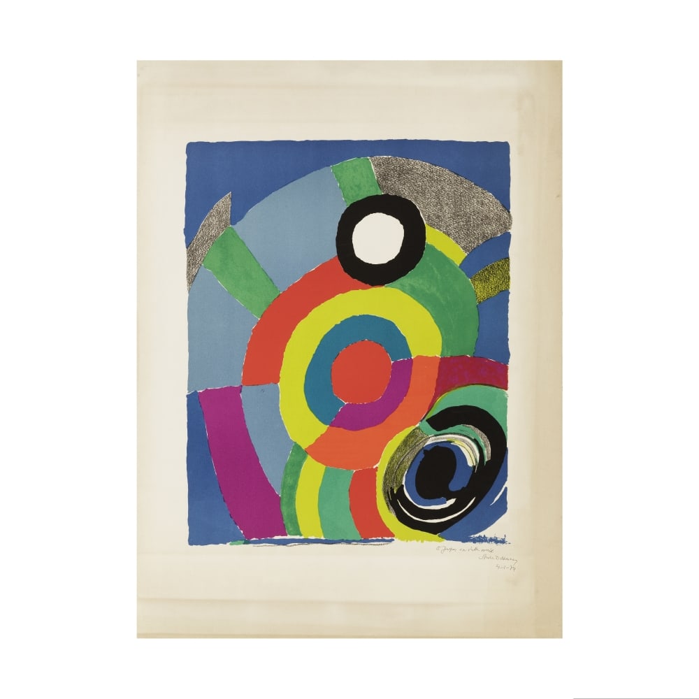 SONIA DELAUNAY (1885-1979) Thunderbird, 1974 Lithographie en couleurs sur vélin d'ArchesSig... (1 of 1)