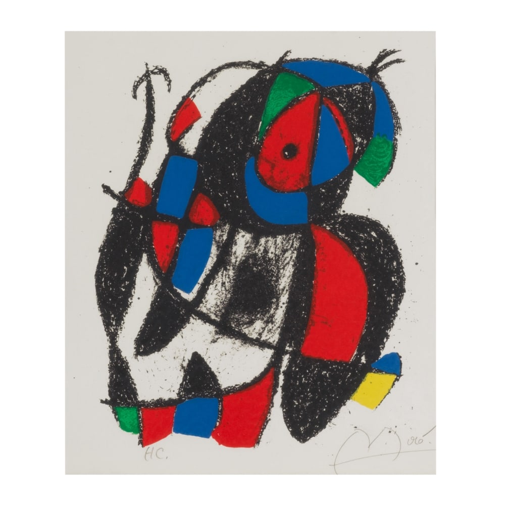 JOAN MIRÓ (1893-1983) Joan Miro Lithographe II, 1975 (Maeght, 1049; Cramer, 198)Une des tre... (1 of 1)