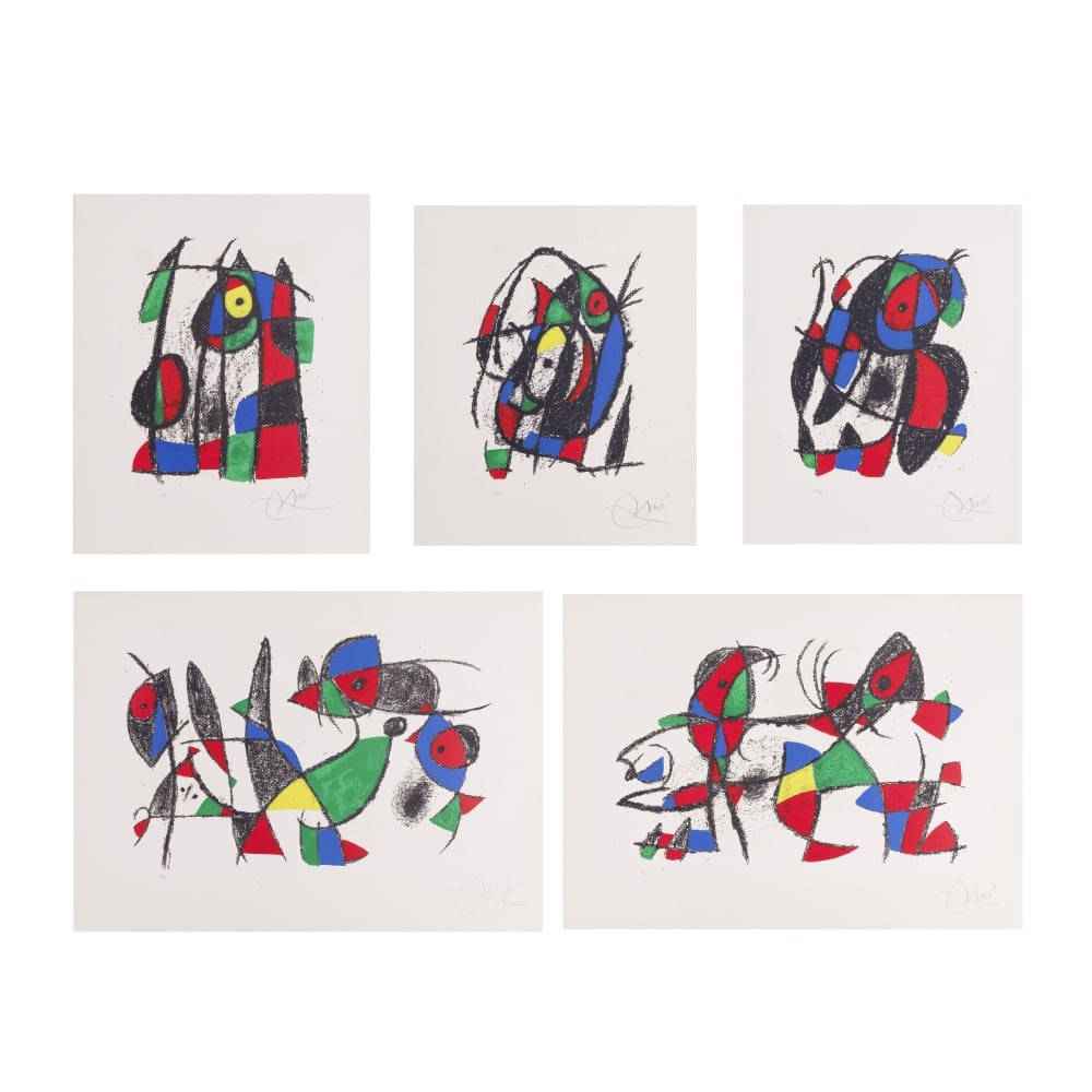 JOAN MIRÓ (1893-1983) Joan Miro Lithographe II, 1975 - suite complète signée (Mae... (1 of 1)