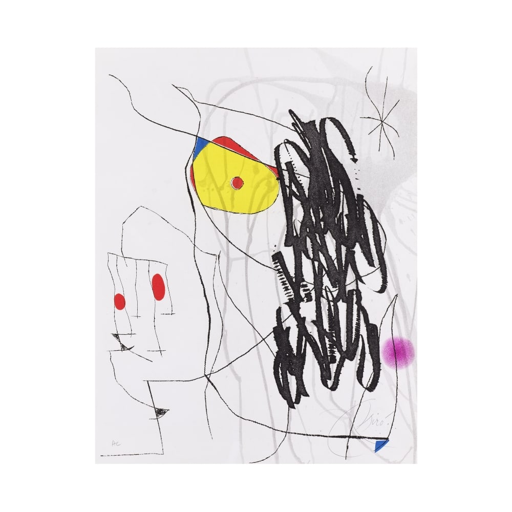 JOAN MIRÓ (1893-1983) Journal d'un graveur I, planche I, 1975 (Dupin, 769 ; cf Cramer, 200... (1 of 1)