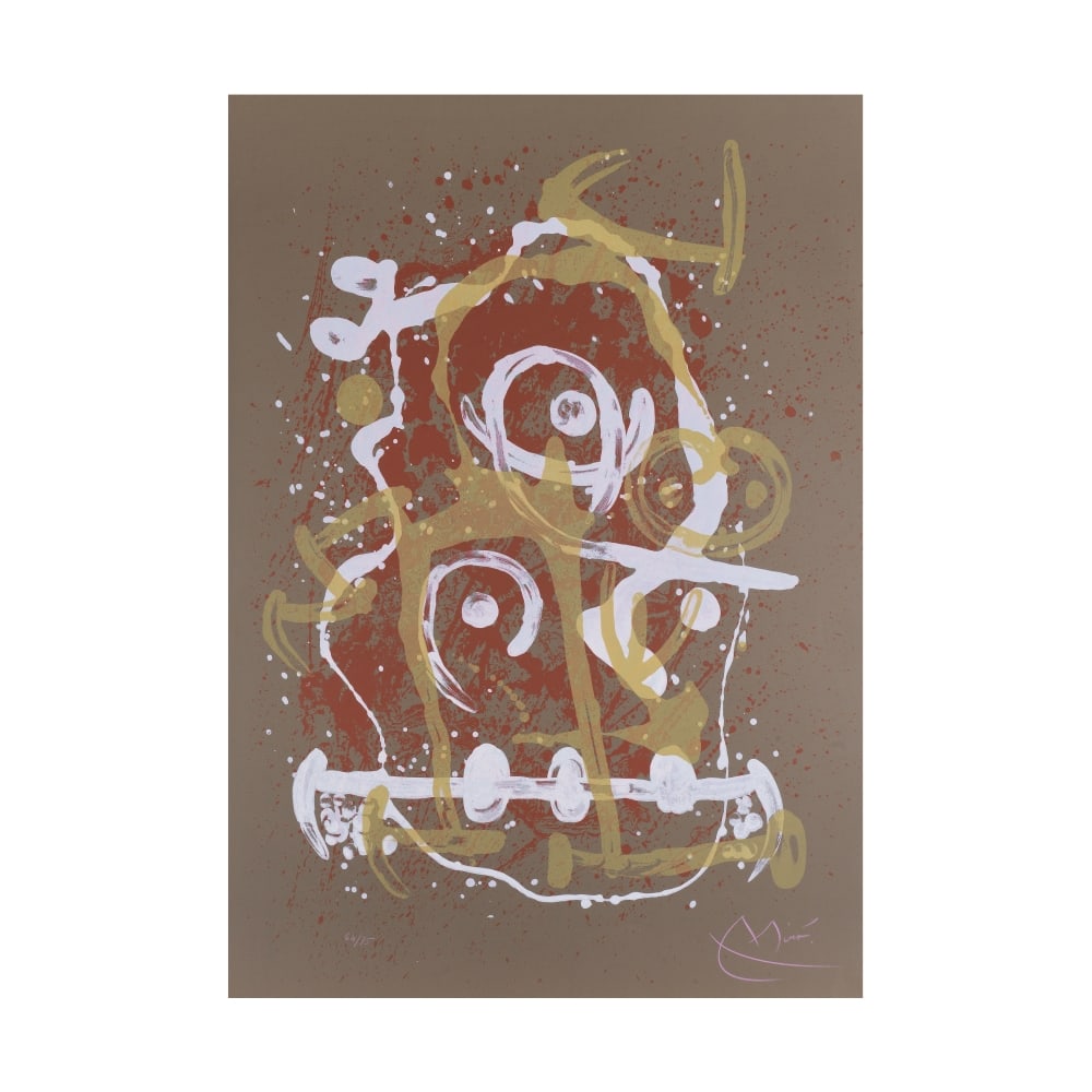 JOAN MIRÓ (1893-1983) Chevauchée-brun, 1969 (Maeght, 540)Lithographie en couleurs, sig... (1 of 1)