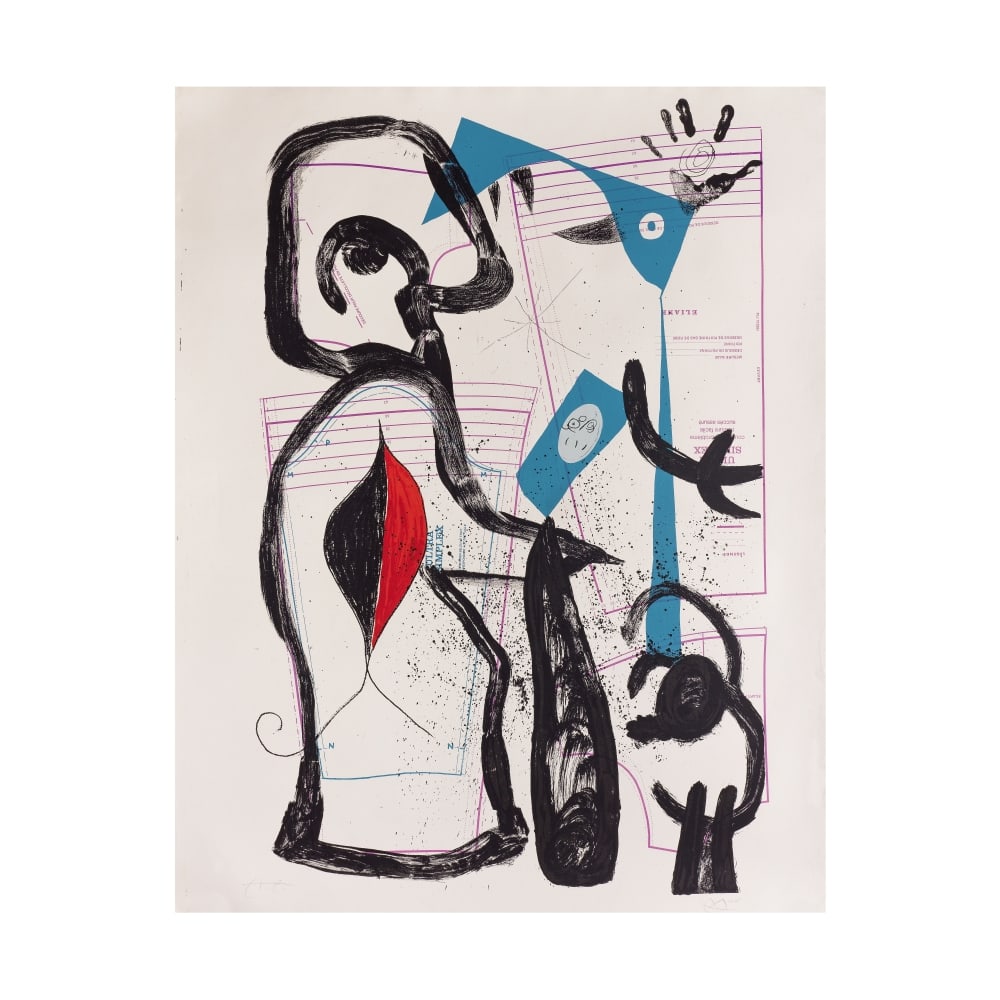 JOAN MIRÓ (1893-1983) Le Délire du couturier - blanc, 1969 (Maeght, 644)Lithographie e... (1 of 1)