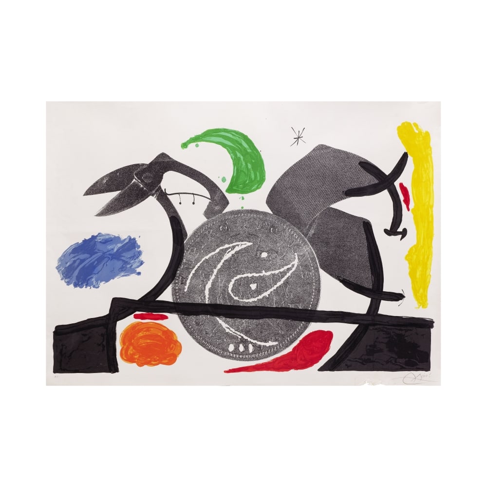 JOAN MIRÓ (1893-1983) Le Croc à Phynances I, 1971 (Maeght, 688)Lithographie en couleur... (1 of 1)