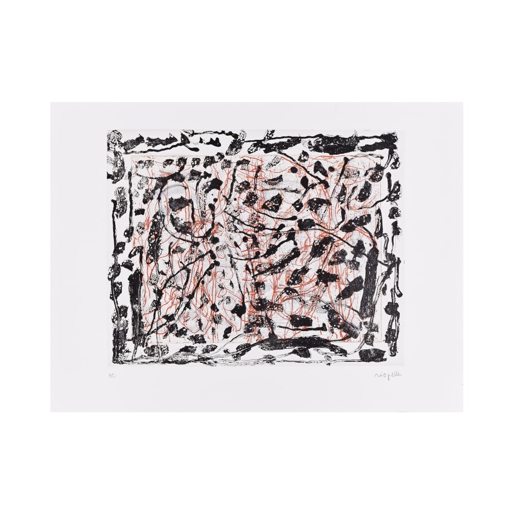 JEAN PAUL RIOPELLE (1923-2002) Les mouches à Marier- planche 7, 1985 (Yseult Riopelle, 1985...: JEAN PAUL RIOPELLE (1923-2002) Les mouches à Marier- planche 7, 1985 (Yseult Riopelle, 1985.31EST.GR.ALB) Eau-forte en couleurs sur Arches Signée et justifiée HC (75 épreuves num&#