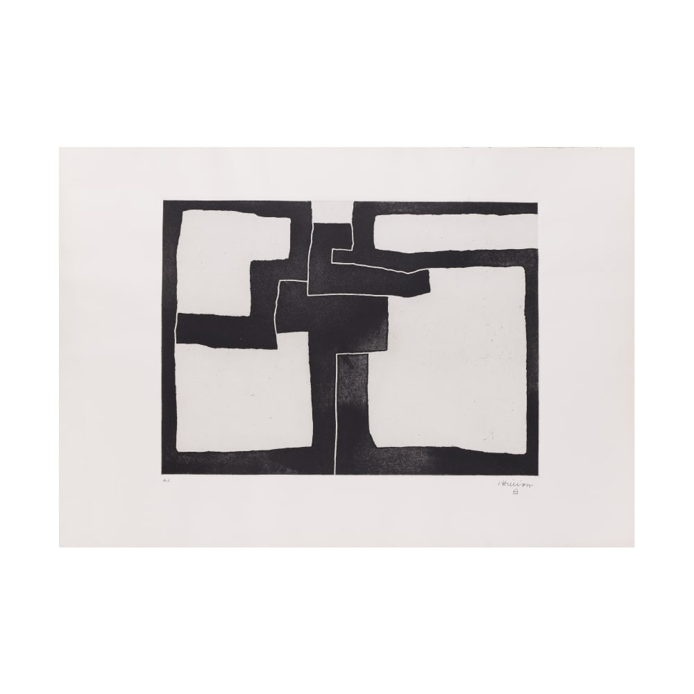 EDUARDO CHILLIDA (1924-2002) Inguru III, 1968 (Van der Koelen, 68003)Eau-forte en noir sur Chine... (1 of 1)