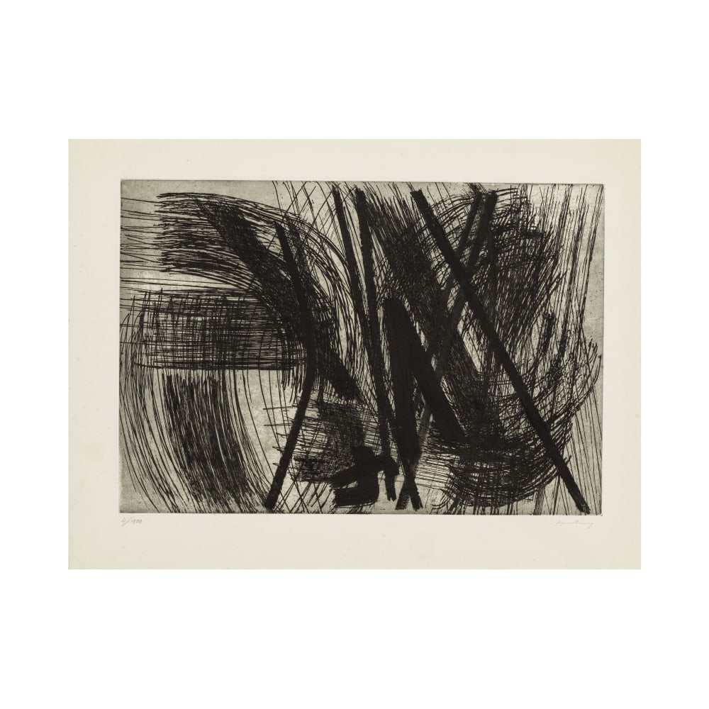 HANS HARTUNG (1904-1989) G 10, 1953 (RMM, 69)Eau-forte, aquatinte, brunissoir, burin et pointe s... (1 of 1)